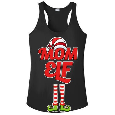 Christmas Mom Elf Ladies PosiCharge Competitor Racerback Tank