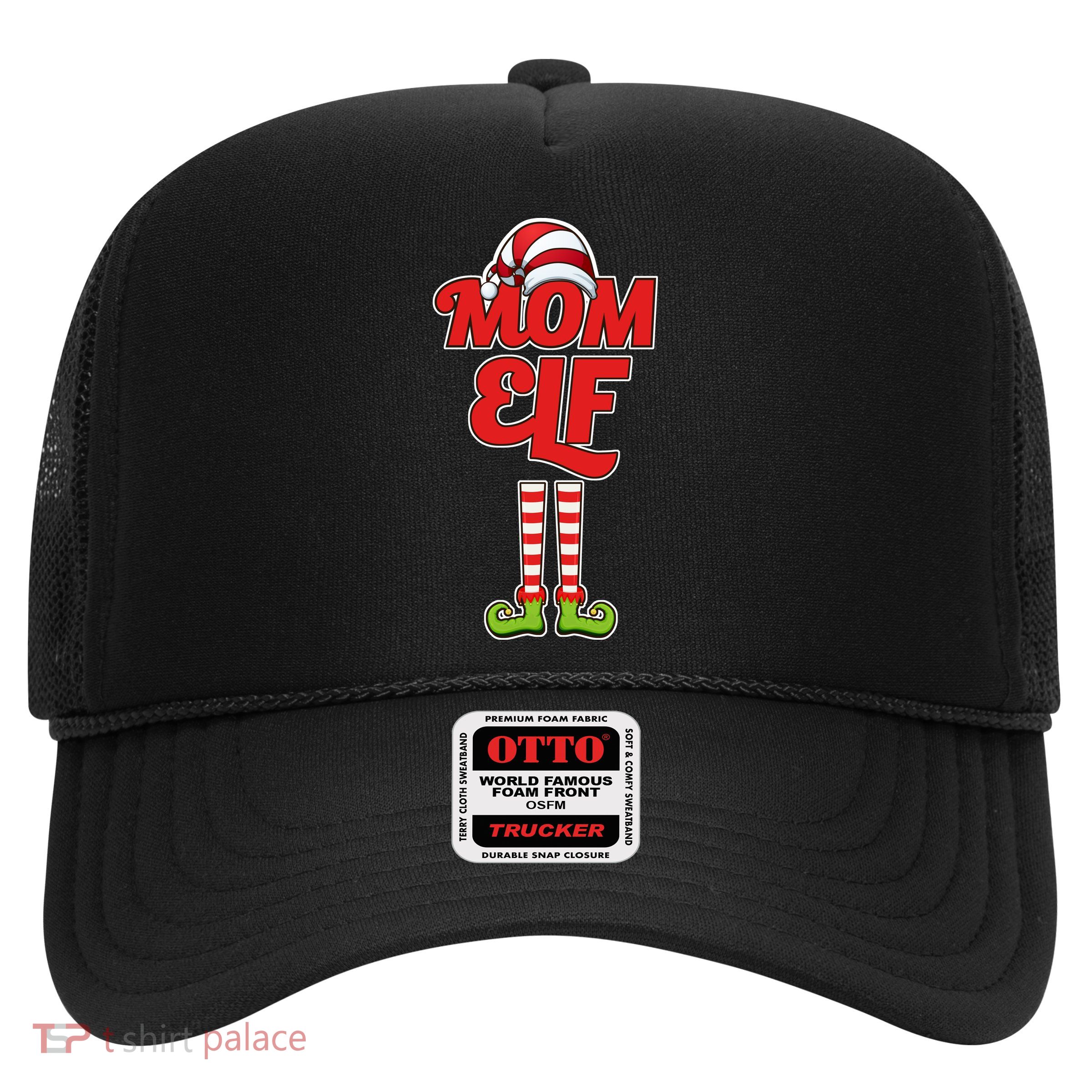 Christmas Mom Elf Trucker Hat