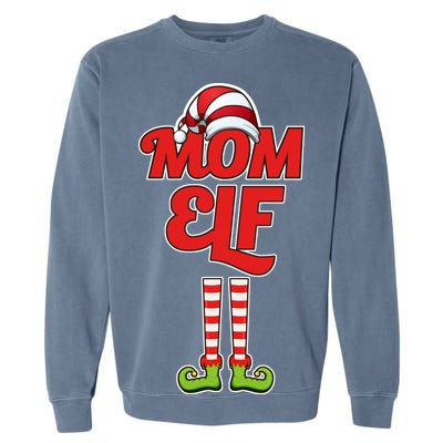 Christmas Mom Elf Garment-Dyed Sweatshirt