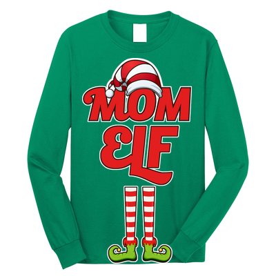 Christmas Mom Elf Long Sleeve Shirt