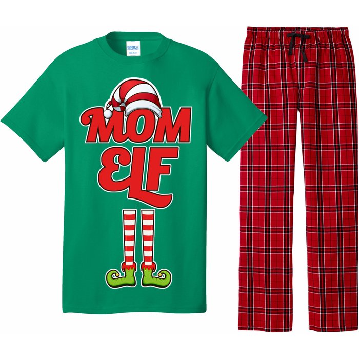 Christmas Mom Elf Pajama Set