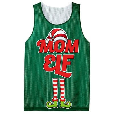 Christmas Mom Elf Mesh Reversible Basketball Jersey Tank