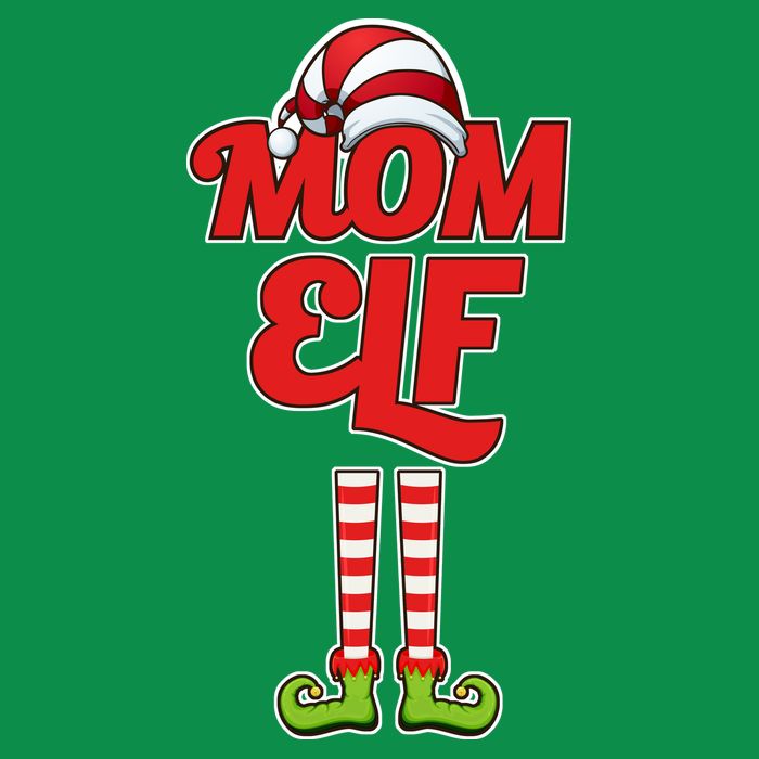 Christmas Mom Elf Toddler T-Shirt