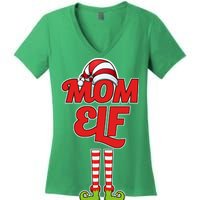 Christmas Mom Elf Women's V-Neck T-Shirt