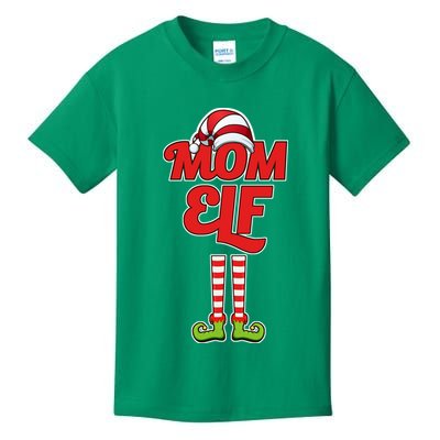 Christmas Mom Elf Kids T-Shirt