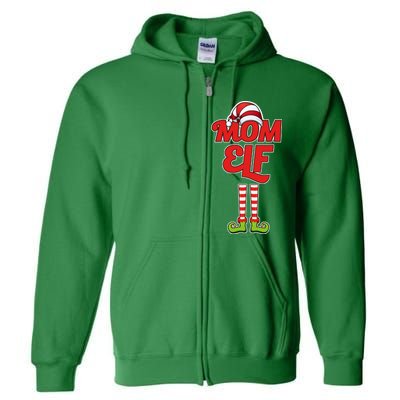 Christmas Mom Elf Full Zip Hoodie