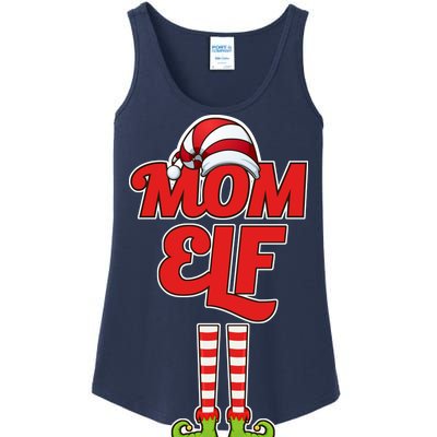 Christmas Mom Elf Ladies Essential Tank