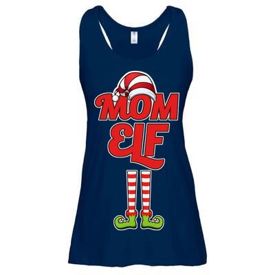 Christmas Mom Elf Ladies Essential Flowy Tank