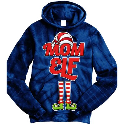 Christmas Mom Elf Tie Dye Hoodie