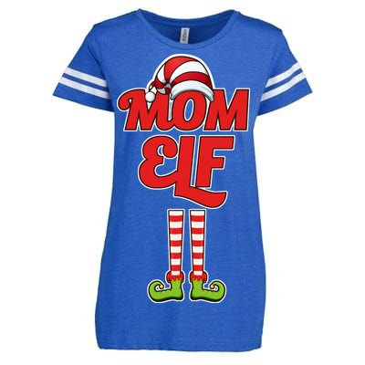 Christmas Mom Elf Enza Ladies Jersey Football T-Shirt