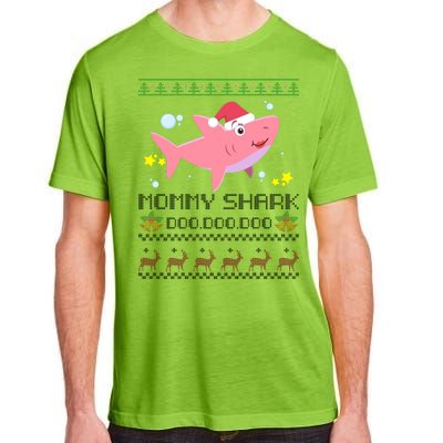 Christmas Mommy Shark Adult ChromaSoft Performance T-Shirt