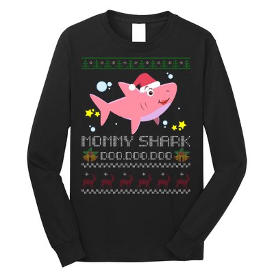 Christmas Mommy Shark Long Sleeve Shirt