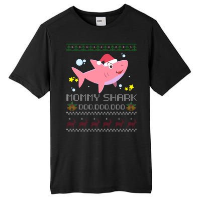 Christmas Mommy Shark Tall Fusion ChromaSoft Performance T-Shirt