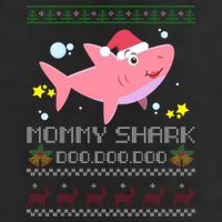 Christmas Mommy Shark 11oz C Handle Ceramic Mug