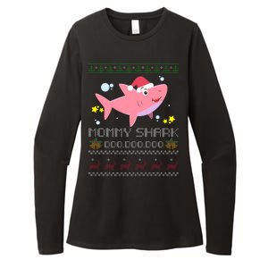 Christmas Mommy Shark Womens CVC Long Sleeve Shirt