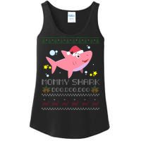 Christmas Mommy Shark Ladies Essential Tank