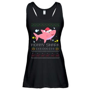 Christmas Mommy Shark Ladies Essential Flowy Tank