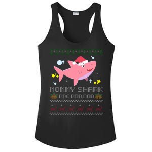 Christmas Mommy Shark Ladies PosiCharge Competitor Racerback Tank