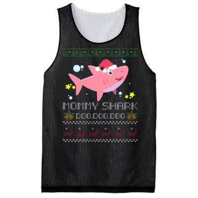 Christmas Mommy Shark Mesh Reversible Basketball Jersey Tank