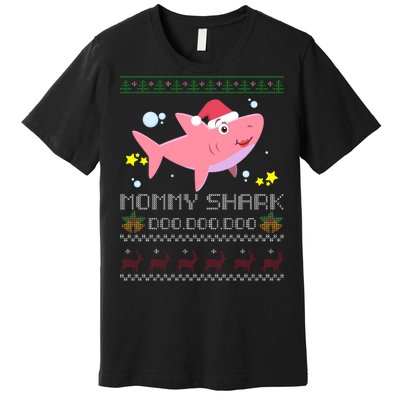 Christmas Mommy Shark Premium T-Shirt