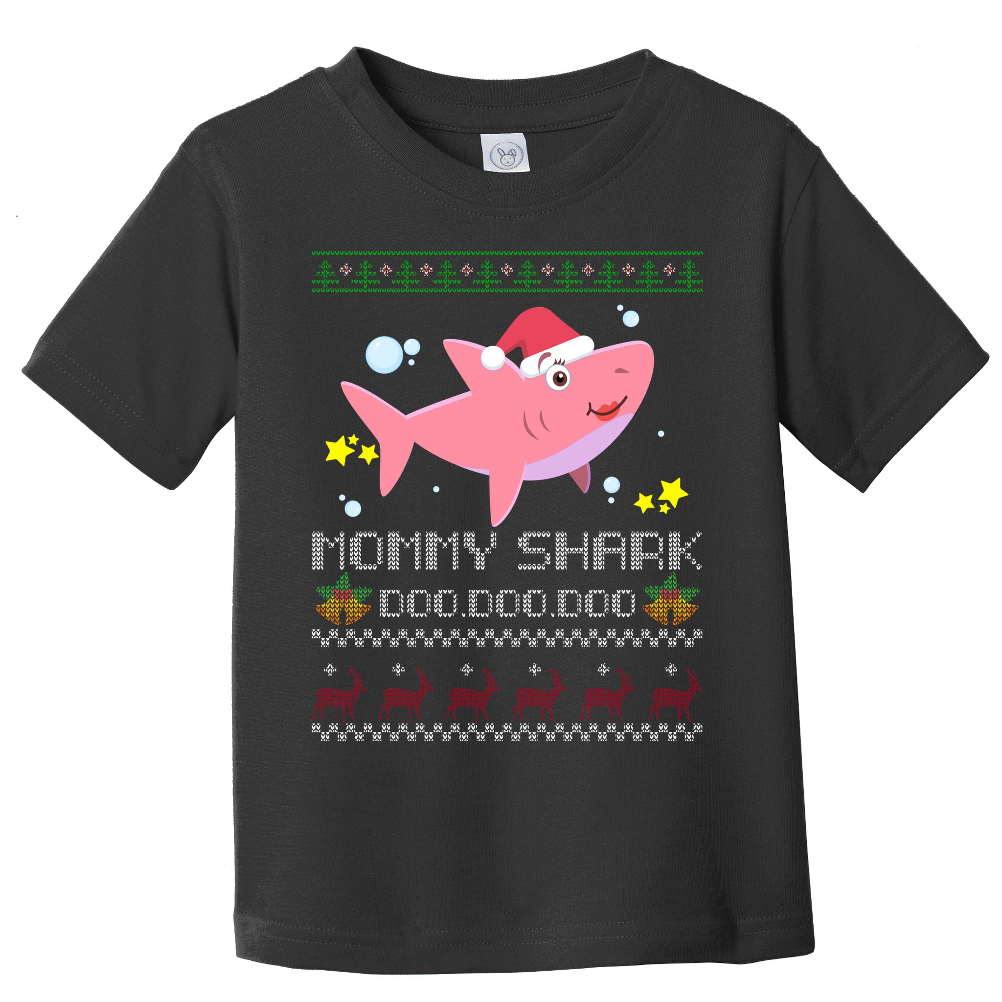 Christmas Mommy Shark Toddler T-Shirt