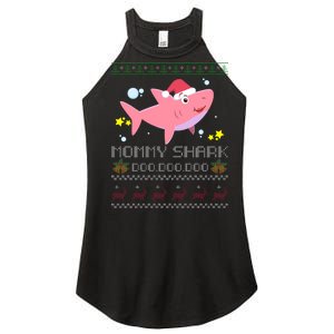 Christmas Mommy Shark Women's Perfect Tri Rocker Tank