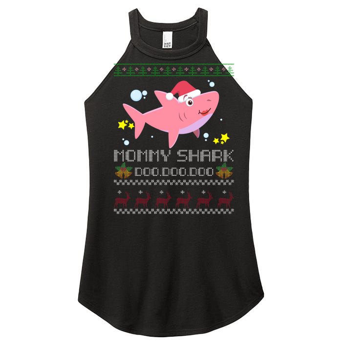 Christmas Mommy Shark Women's Perfect Tri Rocker Tank