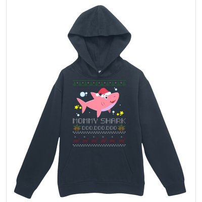 Christmas Mommy Shark Urban Pullover Hoodie