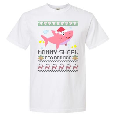 Christmas Mommy Shark Garment-Dyed Heavyweight T-Shirt