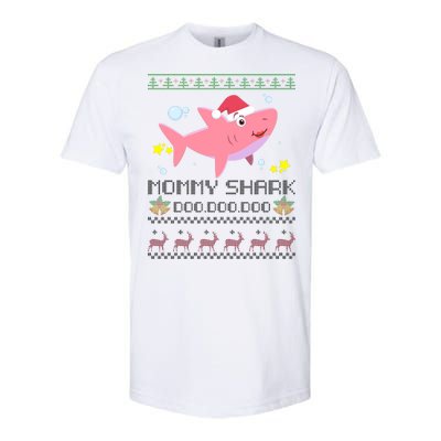 Christmas Mommy Shark Softstyle CVC T-Shirt