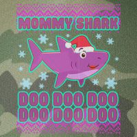Christmas Mommy Shark Doo Doo Doo Legacy Tie Dye Trucker Hat