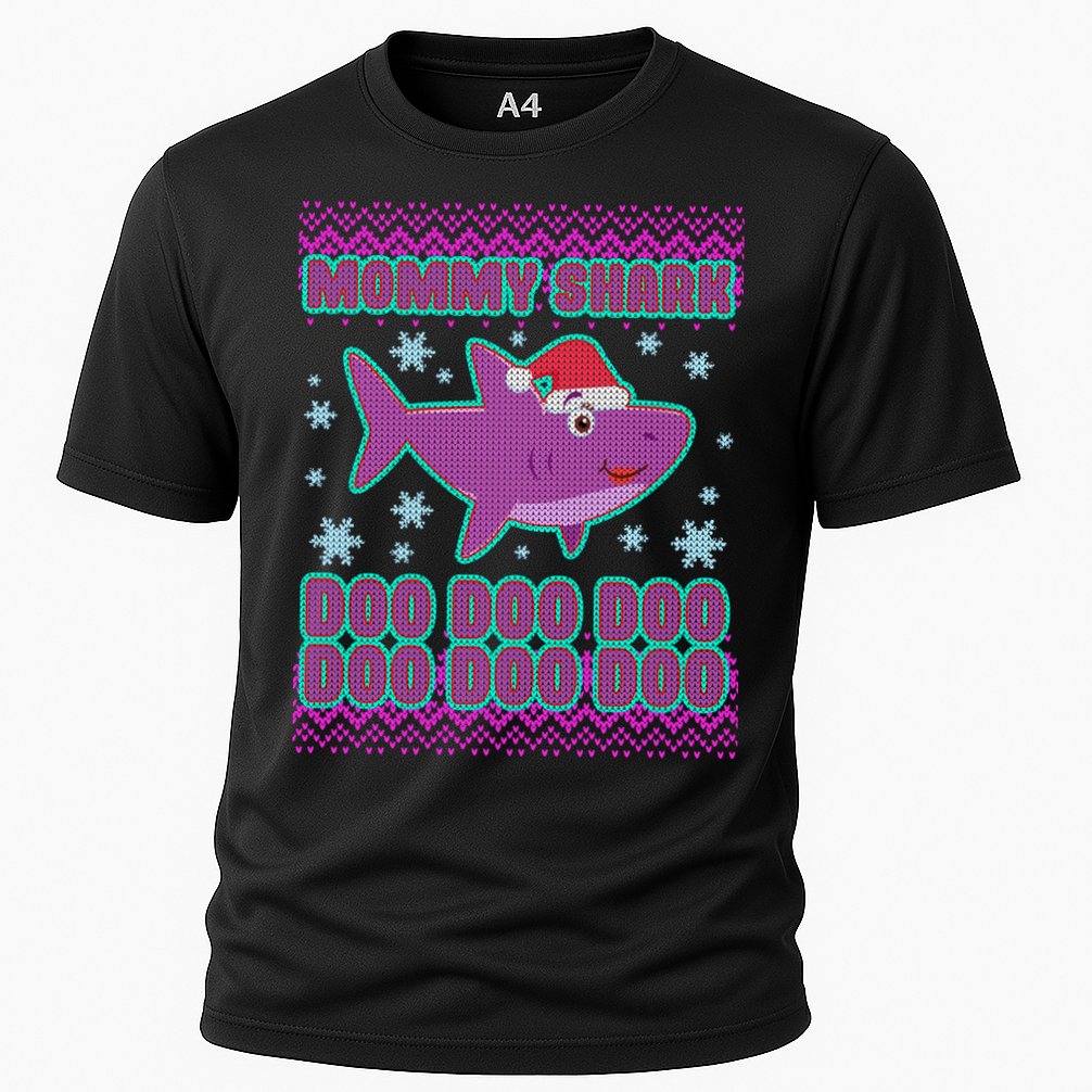 Christmas Mommy Shark Doo Doo Doo Performance Shirt