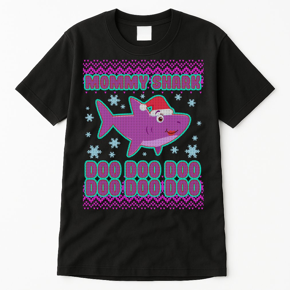 Christmas Mommy Shark Doo Doo Doo Tall T-Shirt