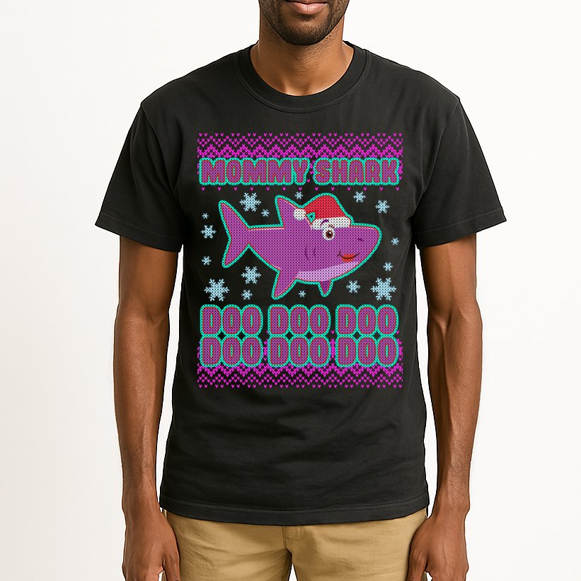 Christmas Mommy Shark Doo Doo Doo Tall T-Shirt