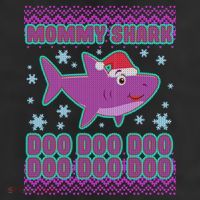Christmas Mommy Shark Doo Doo Doo 11oz C Handle Ceramic Mug