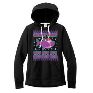 Christmas Mommy Shark Doo Doo Doo Women's Fleece Hoodie