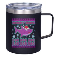Christmas Mommy Shark Doo Doo Doo 12oz Stainless Steel Coffee Mug