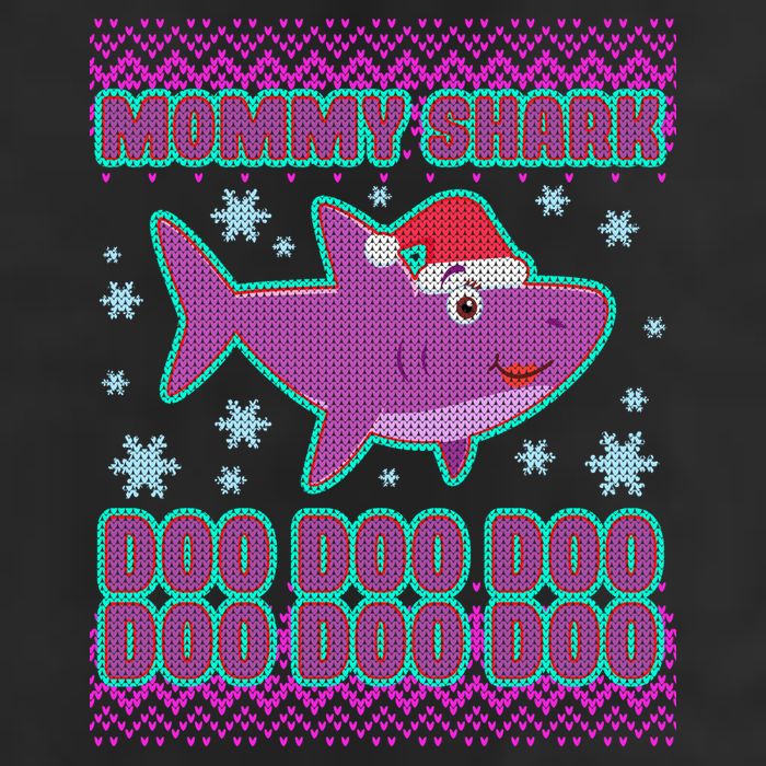 Christmas Mommy Shark Doo Doo Doo 12oz Stainless Steel Coffee Mug