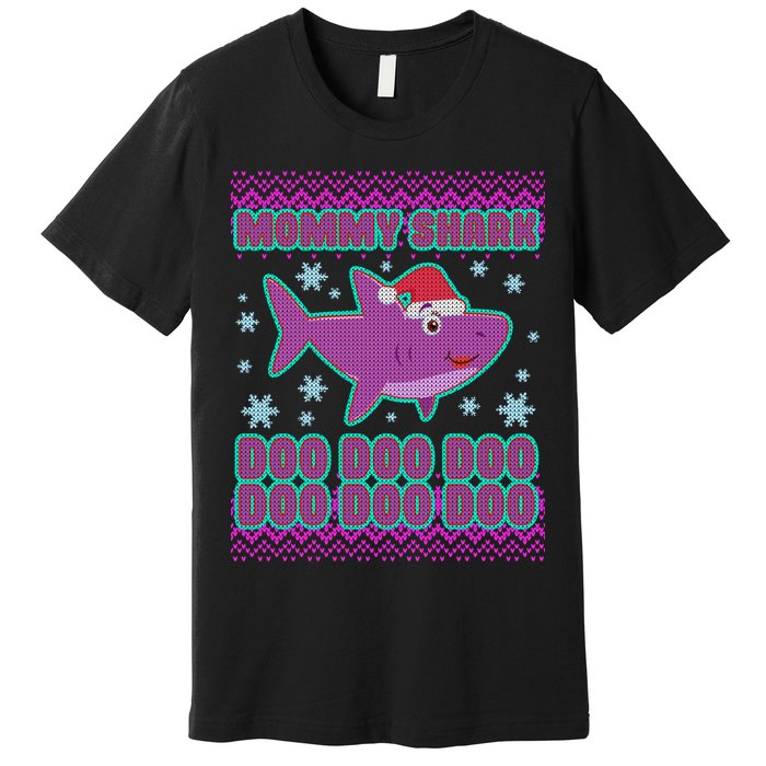 Christmas Mommy Shark Doo Doo Doo Premium T-Shirt