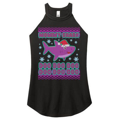 Christmas Mommy Shark Doo Doo Doo Women's Perfect Tri Rocker Tank