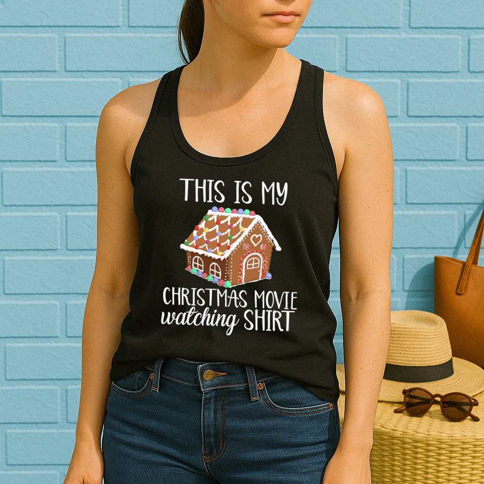 Christmas Movie Watching Womens Tank Top