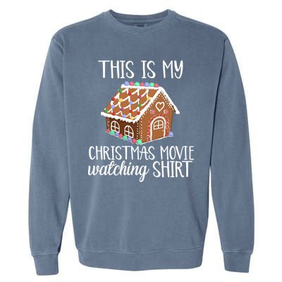 Christmas Movie Watching Garment-Dyed Sweatshirt