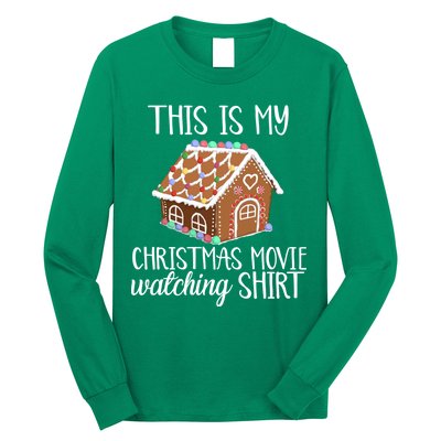 Christmas Movie Watching Long Sleeve Shirt