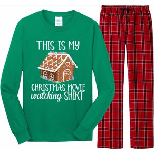 Christmas Movie Watching Long Sleeve Pajama Set