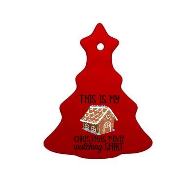 Christmas Movie Watching Ceramic Tree Ornament