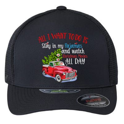 Christmas Movies And Pajamas Flexfit Unipanel Trucker Cap