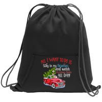 Christmas Movies And Pajamas Sweatshirt Cinch Pack Bag