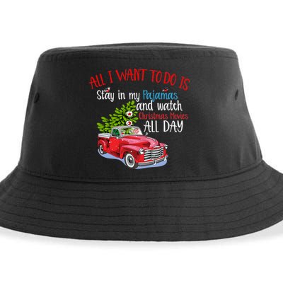 Christmas Movies And Pajamas Sustainable Bucket Hat