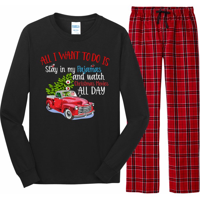 Christmas Movies And Pajamas Long Sleeve Pajama Set