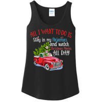 Christmas Movies And Pajamas Ladies Essential Tank